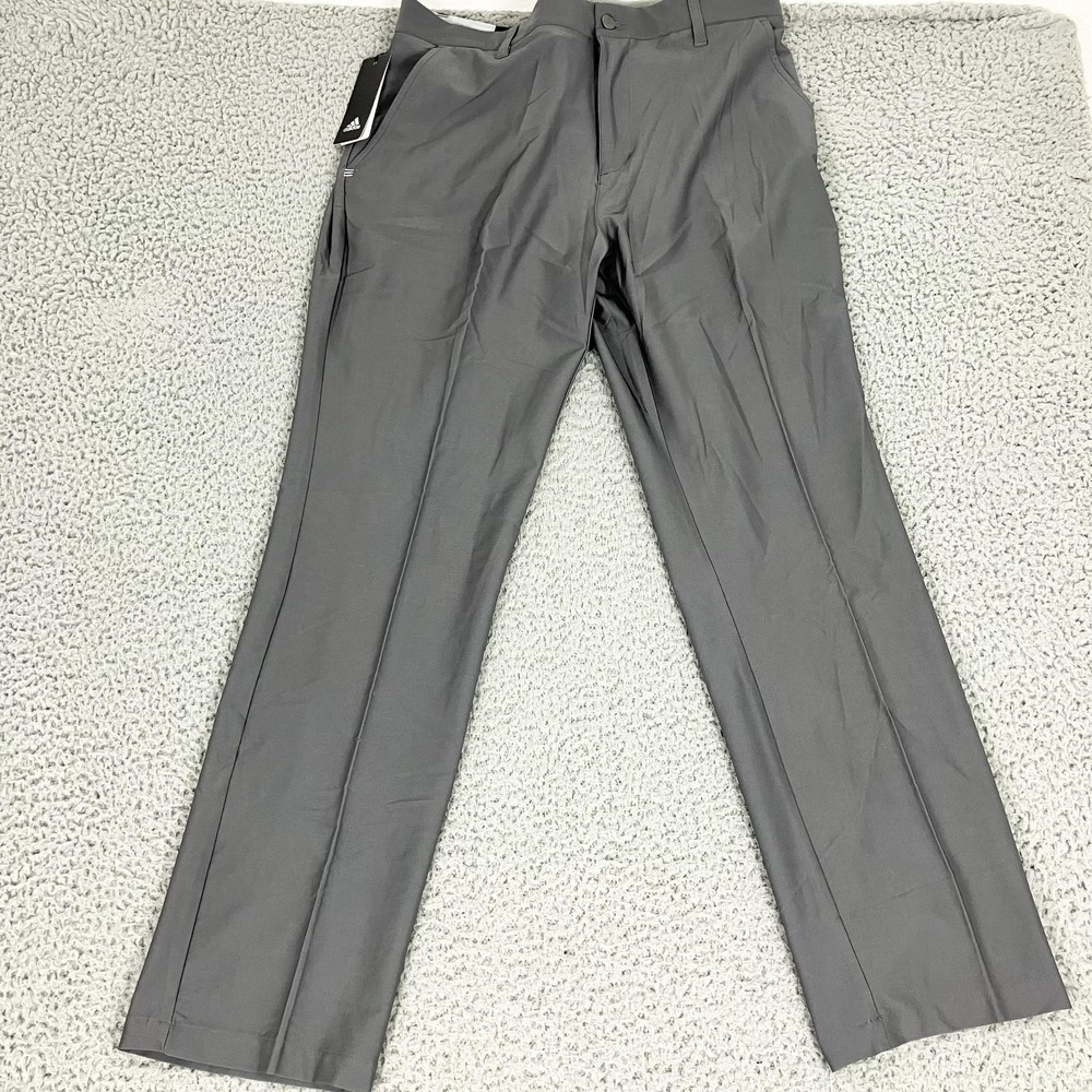 Adidas Pants Mens 36x32 Gray Golf Stretch Ultimate Classic Chino DT3574